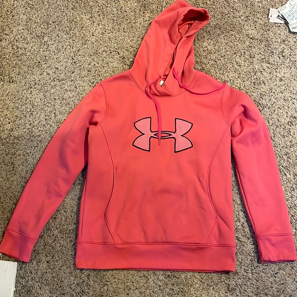 Pink under armour hoodie